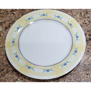 Pfaltzgraff Summer Breeze 11" Dinner Plate Yellow w/Blue Flowers Replacement